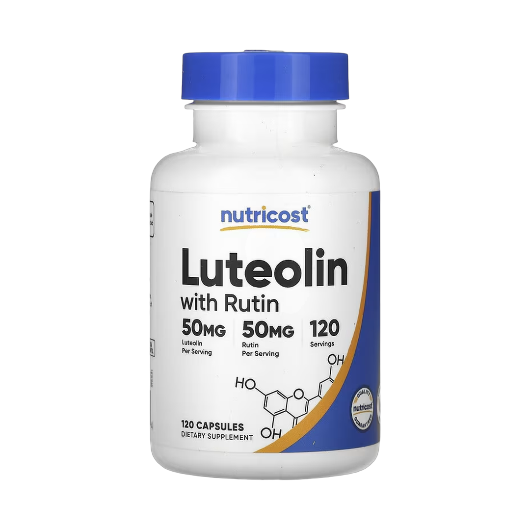 Nutricost, Luteolin With Rutin, 50 mg, 120 Capsules front packaging view
