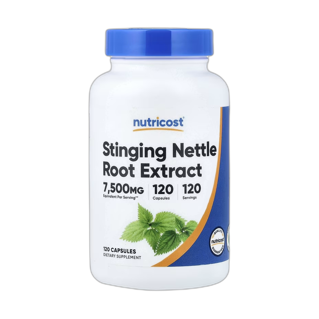 Nutricost, Stinging Nettle Root Extract, 120 Capsules front packaging view