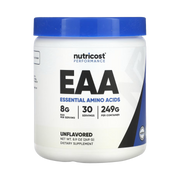 Nutricost, Performance, EAA, Unflavored, 8.9 oz, 249 g front packaging view
