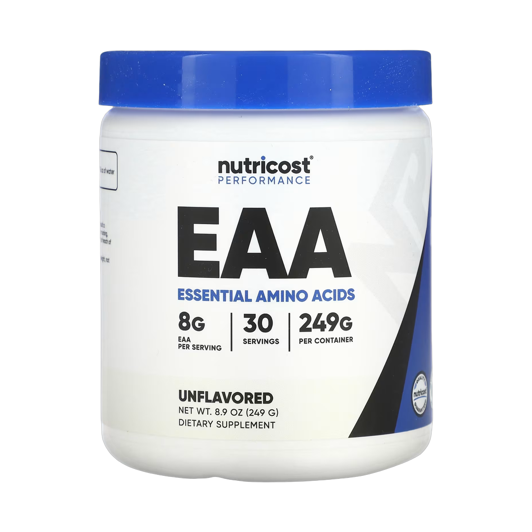 Nutricost, Performance, EAA, Unflavored, 8.9 oz, 249 g front packaging view