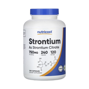 Nutricost, Strontium, 240 Capsules front packaging view
