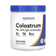 Nutricost, Colostrum, Unflavored, 8 oz, 227 g front packaging view