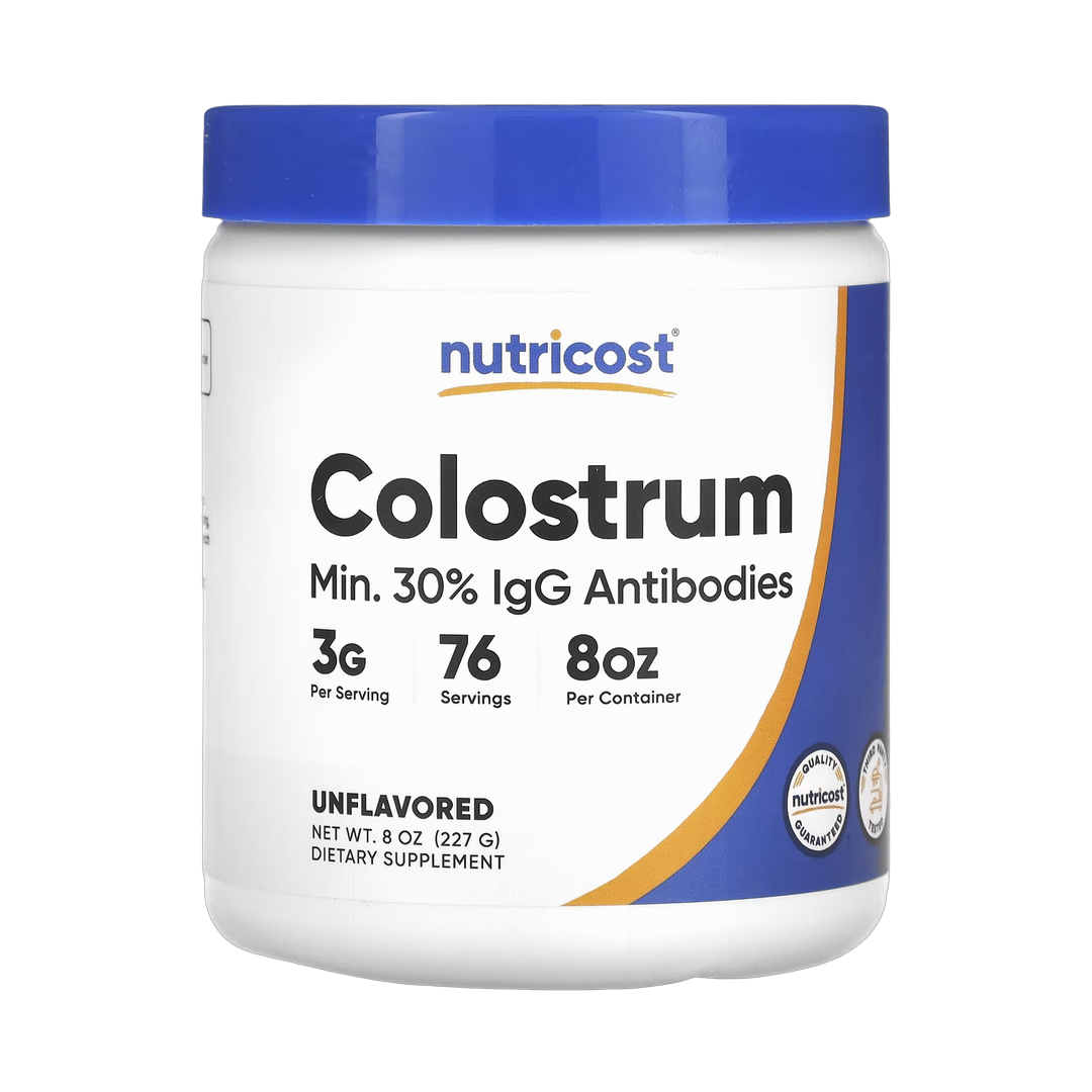 Nutricost, Colostrum, Unflavored, 8 oz, 227 g front packaging view