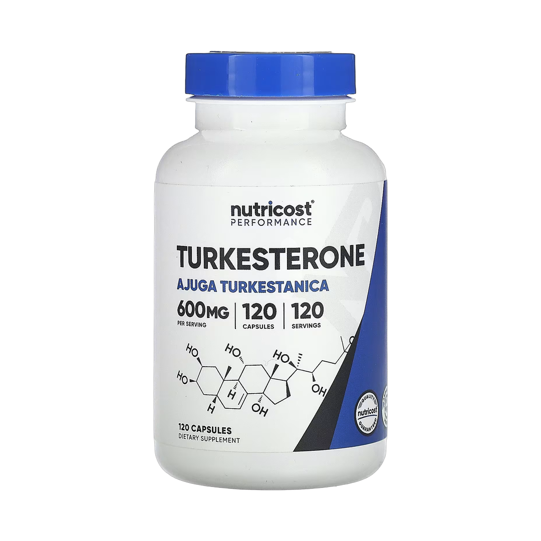 Nutricost, Performance, Turkesterone, 600 mg, 120 Capsules front packaging view