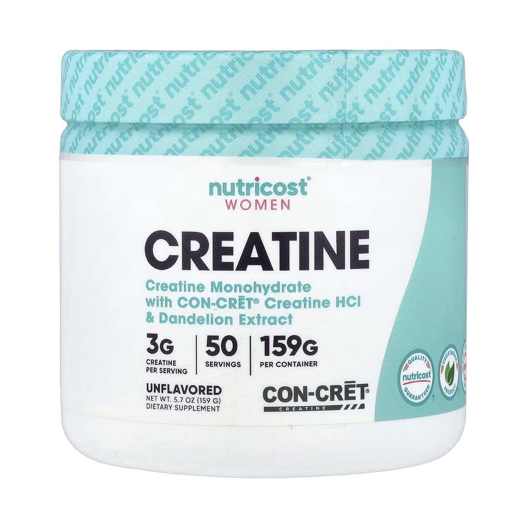 Nutricost, Women, Creatine, Unflavored, 5.7 oz, 159 g front packaging view