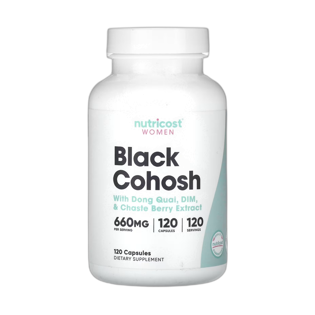 Nutricost, Women, Black Cohosh, 660 mg, 120 Capsules front packaging view