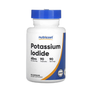 Nutricost, Potassium Iodide, 65 mg, 90 Capsules front packaging view