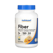 Nutricost, Fiber, 150 Capsules front packaging view
