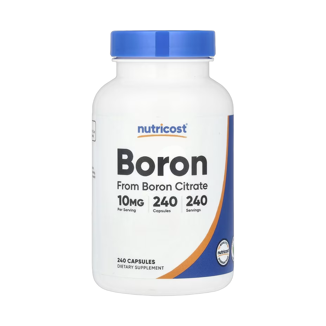 Nutricost, Boron, 10 mg , 240 Capsules front packaging view