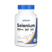 Nutricost, Selenium, 100 mcg, 240 Capsules front packaging view