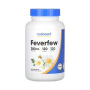 Nutricost, Feverfew, 380 mg, 120 Capsules front packaging view