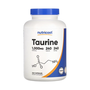 Nutricost, Taurine, 1,000 mg, 240 Capsules front packaging view