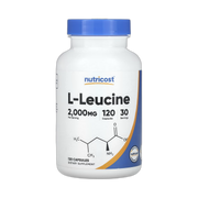 Nutricost, L-Leucine, 120 Capsules front packaging view