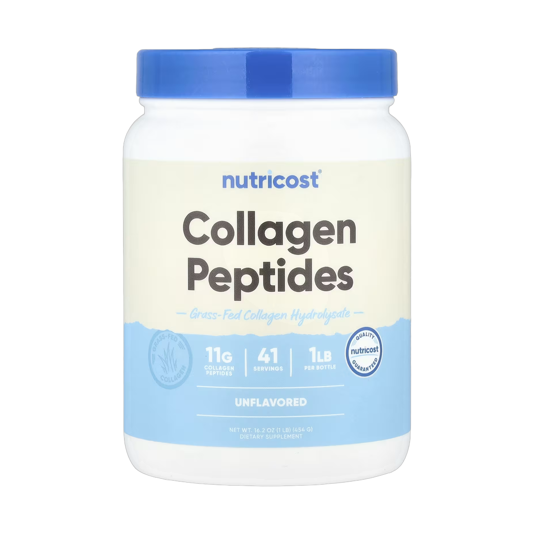 Nutricost, Collagen Peptides, Unflavored, 16.2 oz, 454 g front packaging view