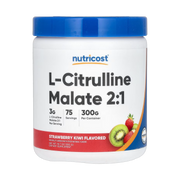 Nutricost, L-Citrulline Malate 2:1, Strawberry Kiwi , 10.7 oz, 300 g front packaging view