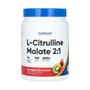 Nutricost, L-Citrulline Malate 2:1, Strawberry Kiwi, 21.4 oz, 600 g front packaging view