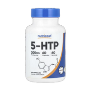 Nutricost, 5-HTP, 200 mg, 60 Capsules front packaging view