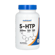 Nutricost, 5-HTP, 200 mg, 120 Capsules front packaging view