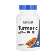 Nutricost, Turmeric, 120 Capsules front packaging view