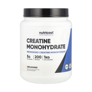 Nutricost, Performance, Creatine Monohydrate, Unflavored , 2.2 lb, 1 kg front packaging view