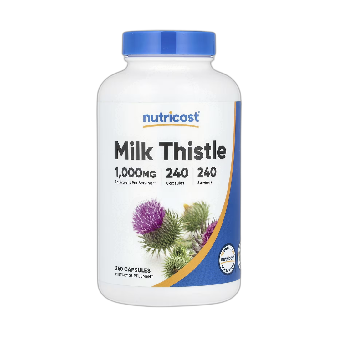 Nutricost, Milk Thistle, 1,000 mg, 240 Capsules front packaging view