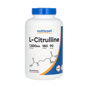 Nutricost, L- Citrulline, 180 Capsules front packaging view