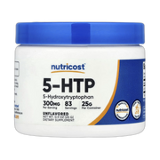 Nutricost, 5-HTP, Unflavored, 0.9 oz,25 g front packaging view