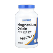 Nutricost, Magnesium Oxide , 750 mg , 240 Capsules front packaging view