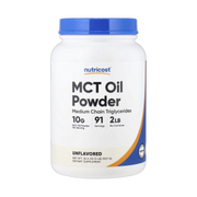 Nutricost, MCT Oil Powder, Unflavored, 32.4 oz, 907 g front packaging view