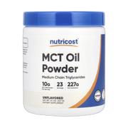 Nutricost, MCT Oil Powder, Unflavored, 8.1 oz, 227 g front packaging view