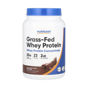 Nutricost, Grass-Fed Whey Protein, Milk Chocolate , 2 lb (907 g) front packaging view