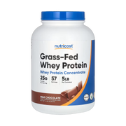 Nutricost, Grass-Fed Whey Protein, Milk Chocolate , 5 lb, 2,268 g front packaging view