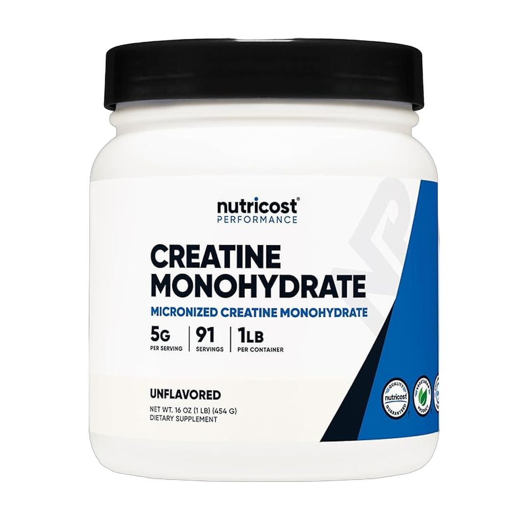 Nutricost, Creatine Monohydrate, 1 lb, 454 g front packaging view