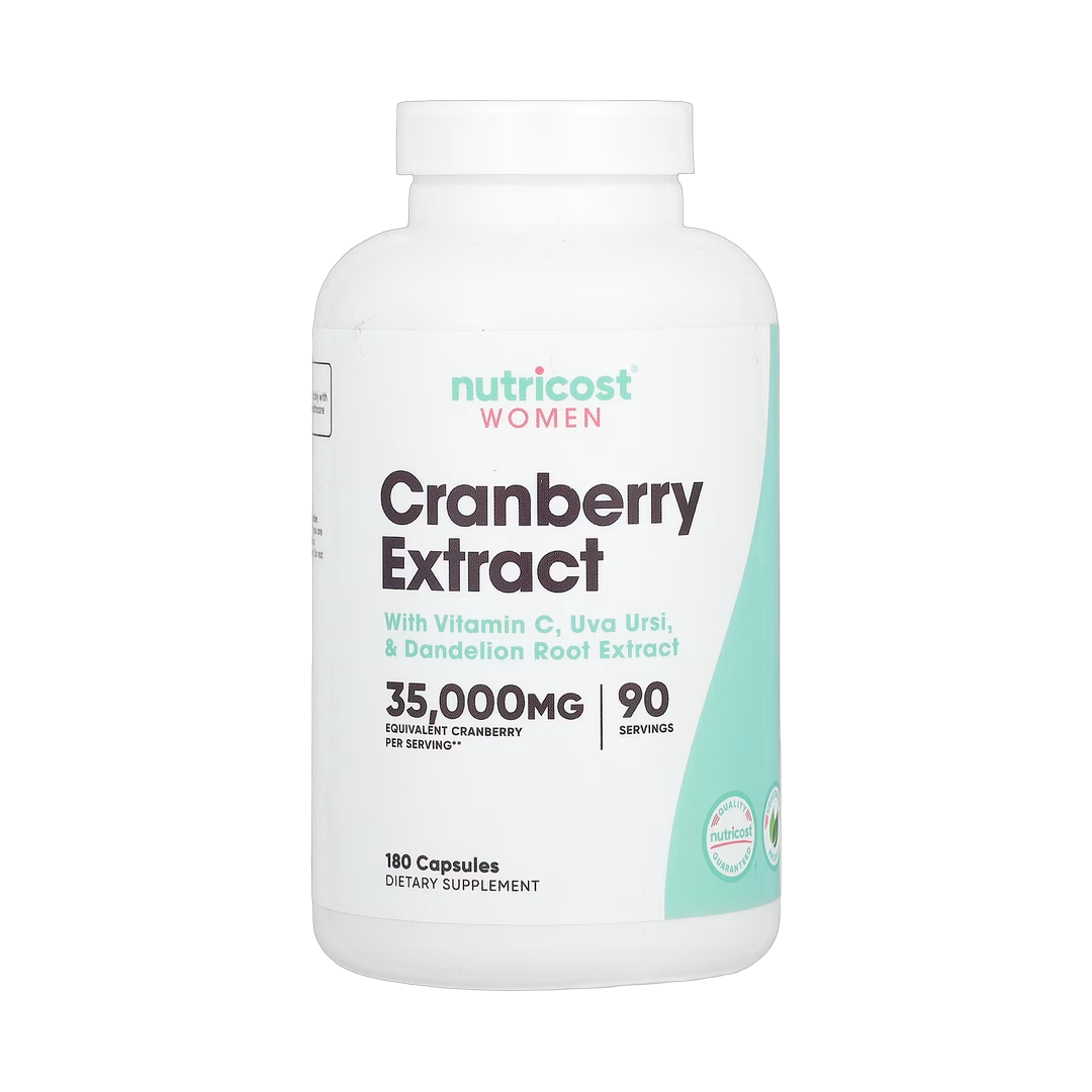 Nutricost, Women, Cranberry Extract, 180 Capsules front packaging view