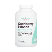 Nutricost, Women, Cranberry Extract, 180 Capsules front packaging view
