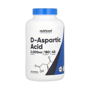 Nutricost, Performance, D-Aspartic Acid, 180 Capsules front packaging view