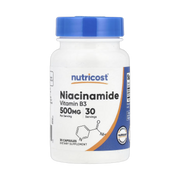 Nutricost, Niacinamide, 500 mg, 30 Capsules front packaging view