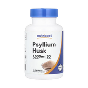 Nutricost, Psyllium Husk, 90 Capsules front packaging view