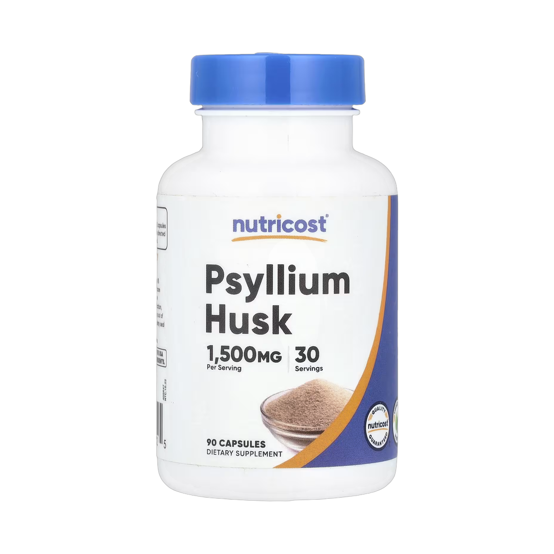 Nutricost, Psyllium Husk, 90 Capsules front packaging view