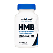 Nutricost, HMB 1,000mg, 60 Capsules front packaging view
