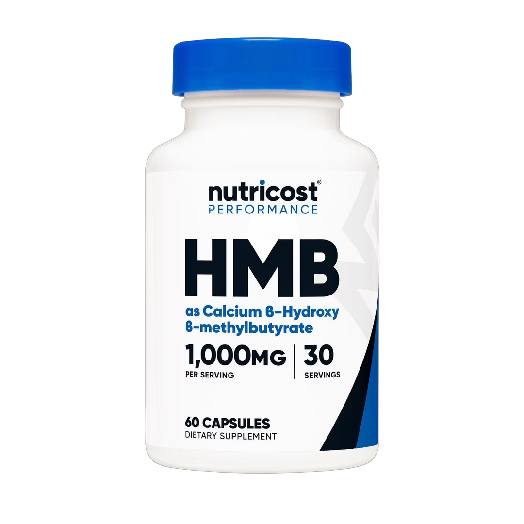 Nutricost, HMB 1,000mg, 60 Capsules front packaging view
