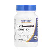 Nutricost, L-Theanine, 200 mg, 30 Capsules front packaging view