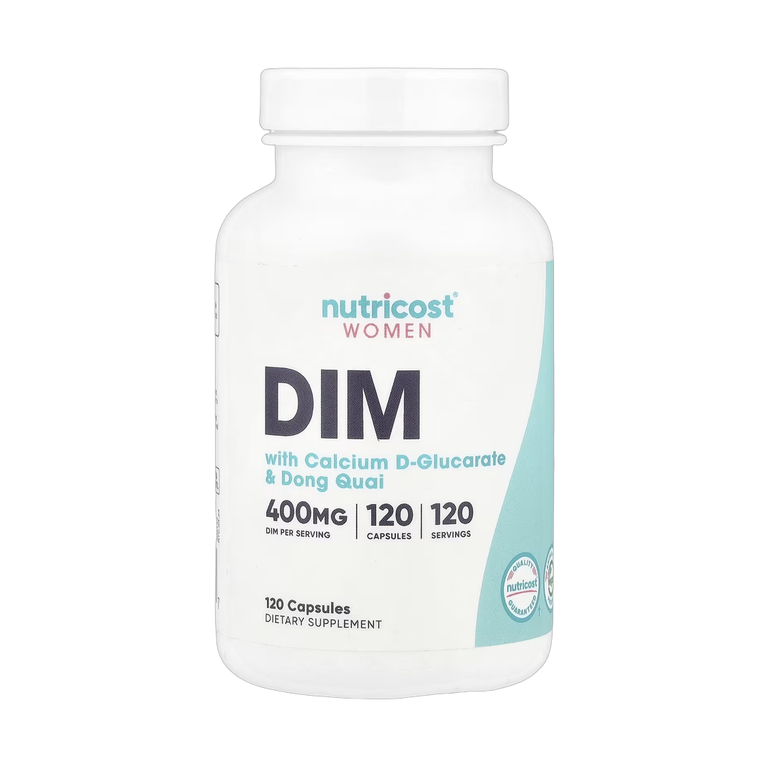 Nutricost, Women, DIM With Calcium D-Glucarate & Dong Quai, 120 Capsules front packaging view
