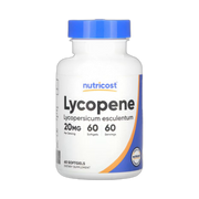 Nutricost, Lycopene, 20 mg , 60 Softgels front packaging view