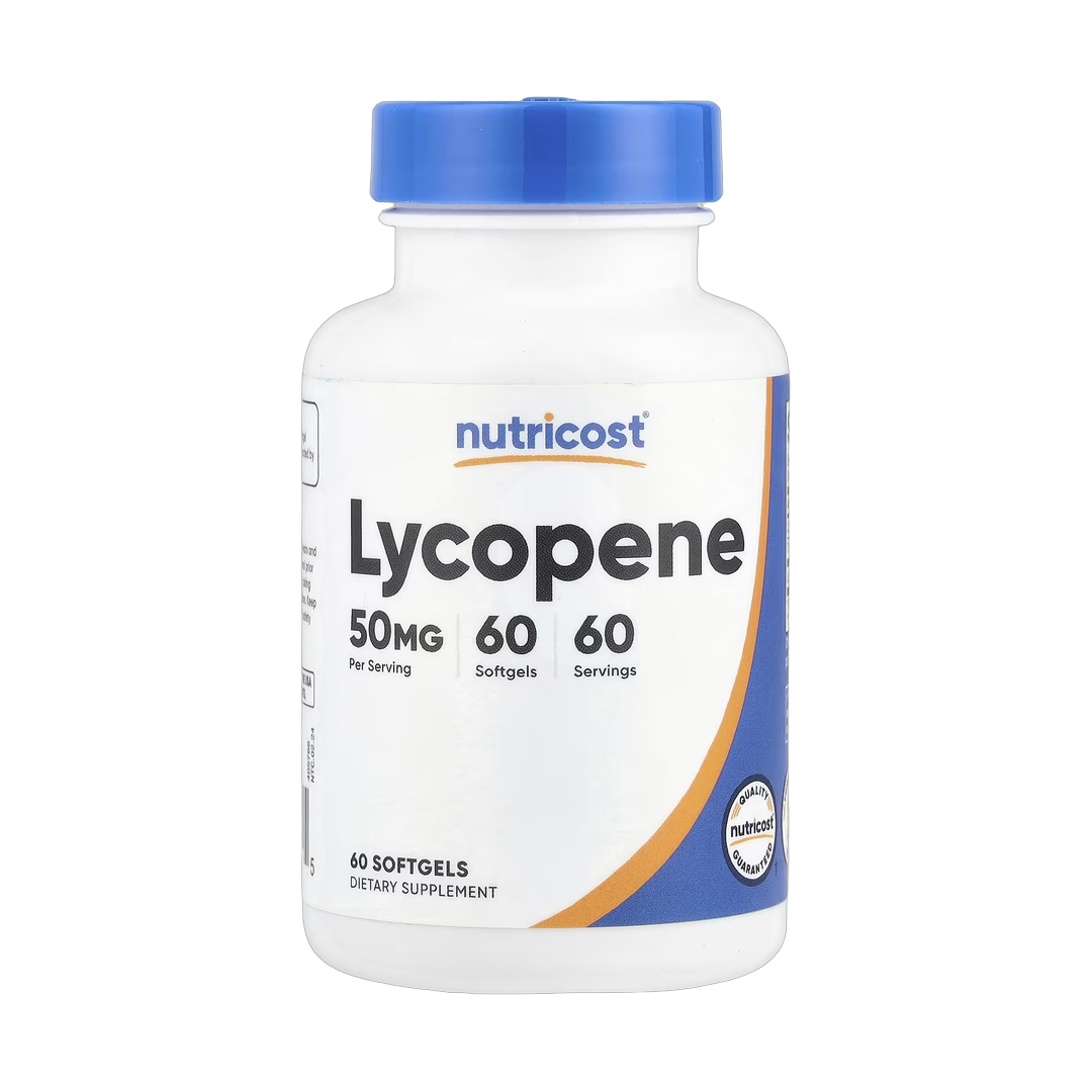 Nutricost, Lycopene , 50 mg , 60 Softgels front packaging view