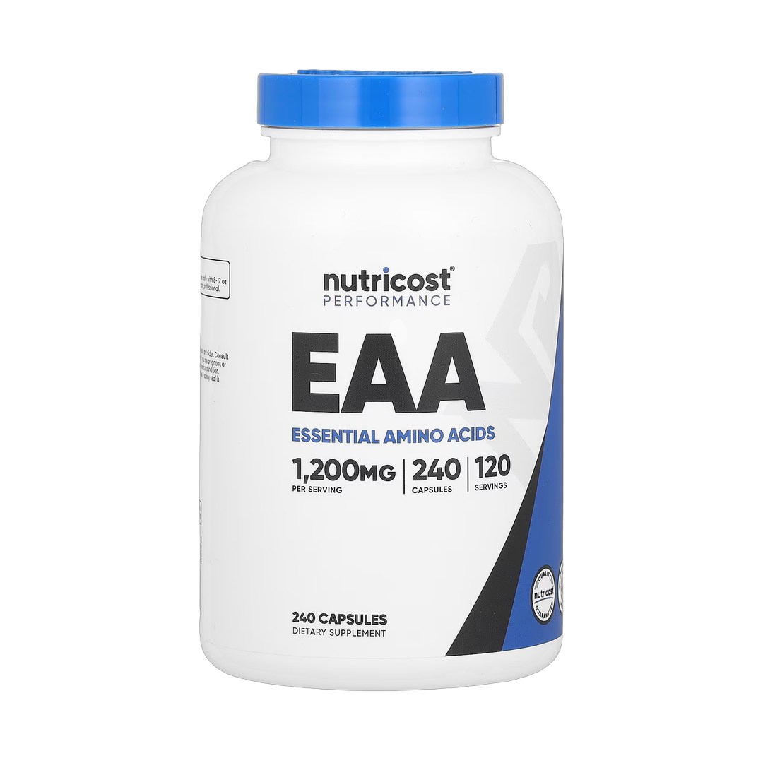 Nutricost, Performance, EAA, 240 Capsules front packaging view
