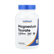 Nutricost, Magnesium Taurate, 240 Capsules front packaging view