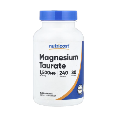 Nutricost, Magnesium Taurate, 240 Capsules
