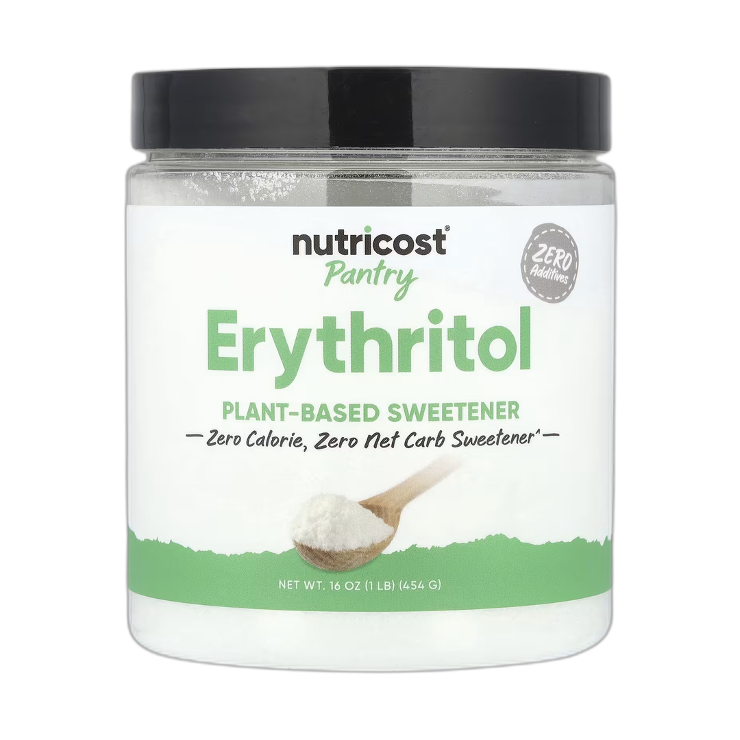 Nutricost, Pantry, Erythritol, 16 oz, 454 g front packaging view
