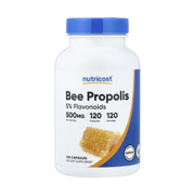 Nutricost, Bee Propolis, 500 mg, 120 Capsules front packaging view